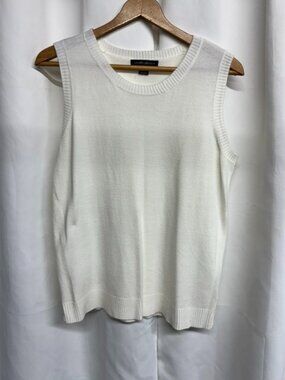 Ladies Designer Originals Cream Knit Vest - Size L